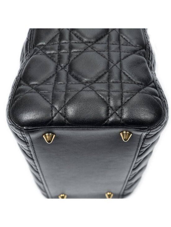 Dior Lady Dior Zip Black Canada Lambskin Leather Handbag main image 4
